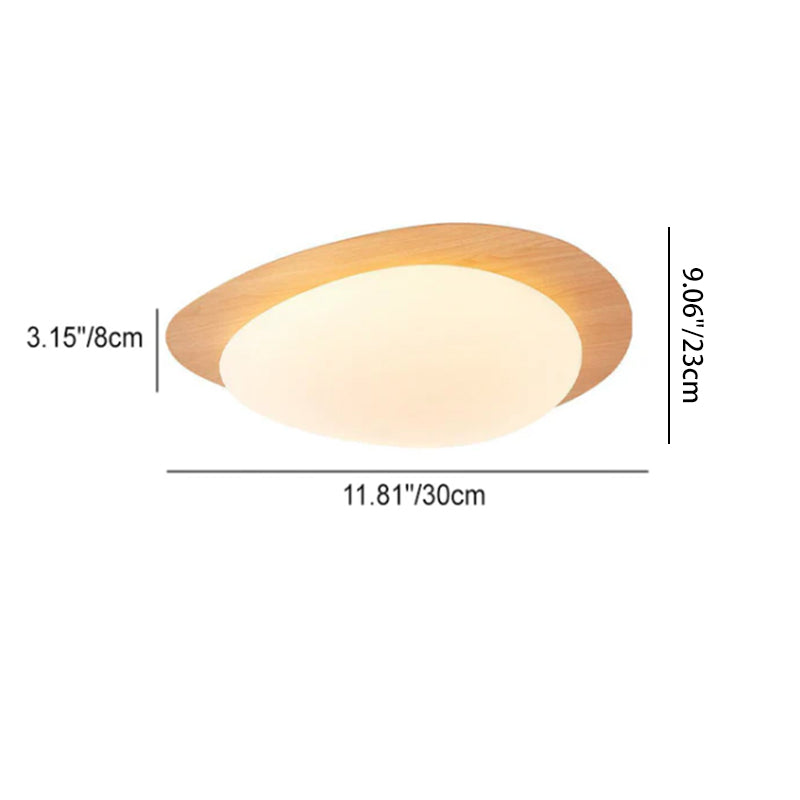 Scandinavian Pebble LED Flush Mount Ceiling Light for Bedroom