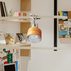 Japanese Wood Clip Table Lamp for Bedroom
