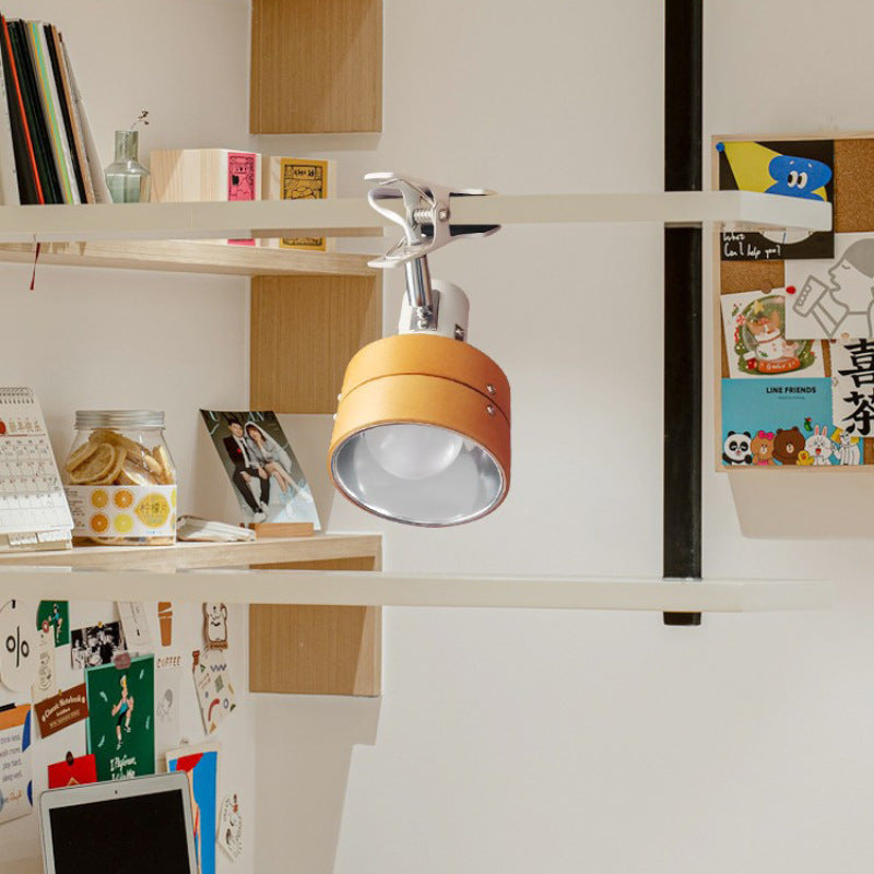 Japanese Wood Clip Table Lamp for Bedroom