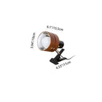Japanese Wood Clip Table Lamp for Bedroom