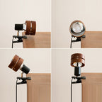 Japanese Wood Clip Table Lamp for Bedroom