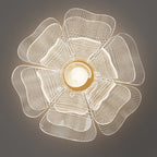 Flower Petal LED Flush Mount Ceiling Light for Bedroom