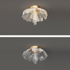 Flower Petal LED Flush Mount Ceiling Light for Bedroom