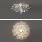 Flower Petal LED Flush Mount Ceiling Light for Bedroom