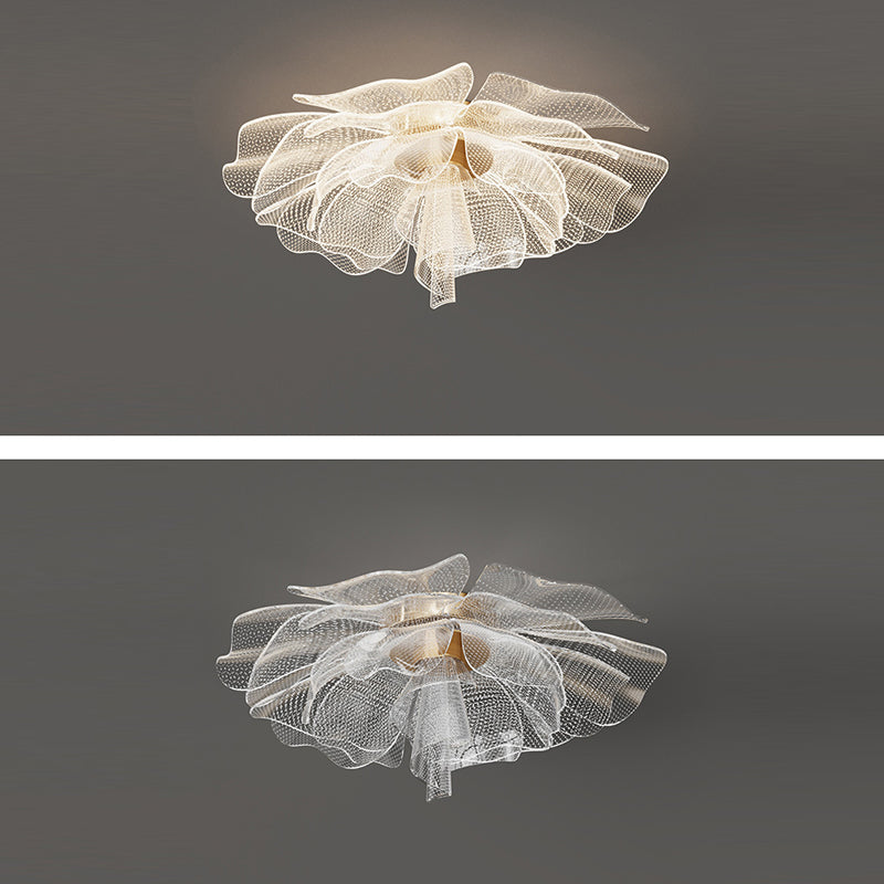 Flower Petal LED Flush Mount Ceiling Light for Bedroom