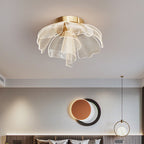 Flower Petal LED Flush Mount Ceiling Light for Bedroom