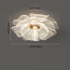 Flower Petal LED Flush Mount Ceiling Light for Bedroom