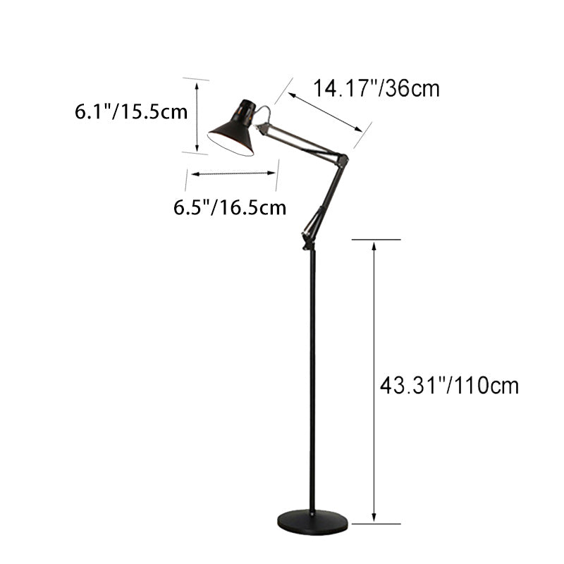 Adjustable Scandinavian Floor Lamp for Bedroom