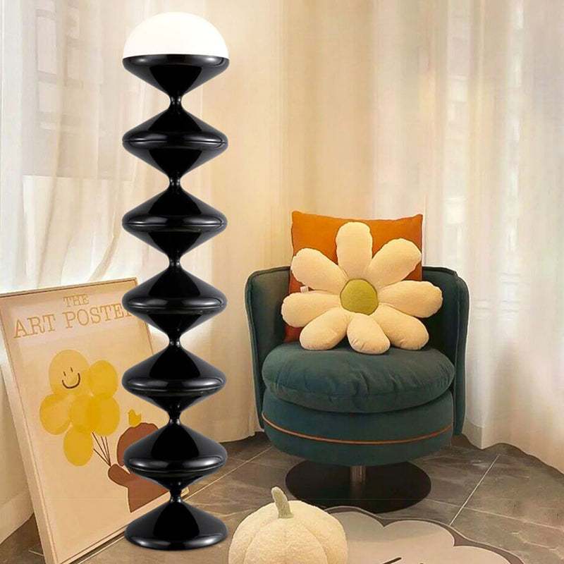 Scandinavian Round Floor Lamp for Bedroom