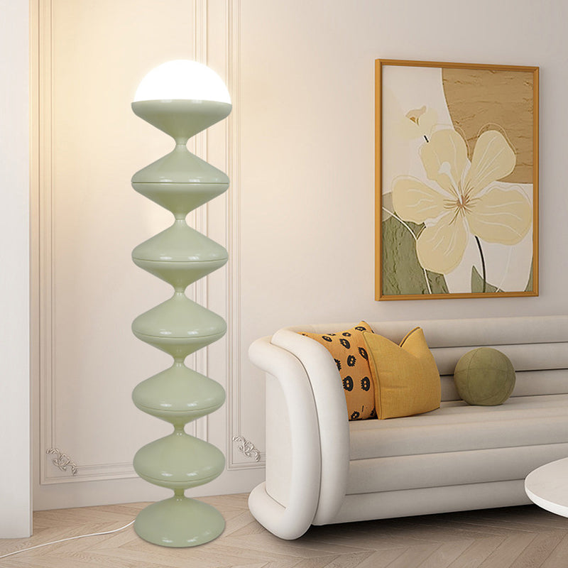 Scandinavian Round Floor Lamp for Bedroom