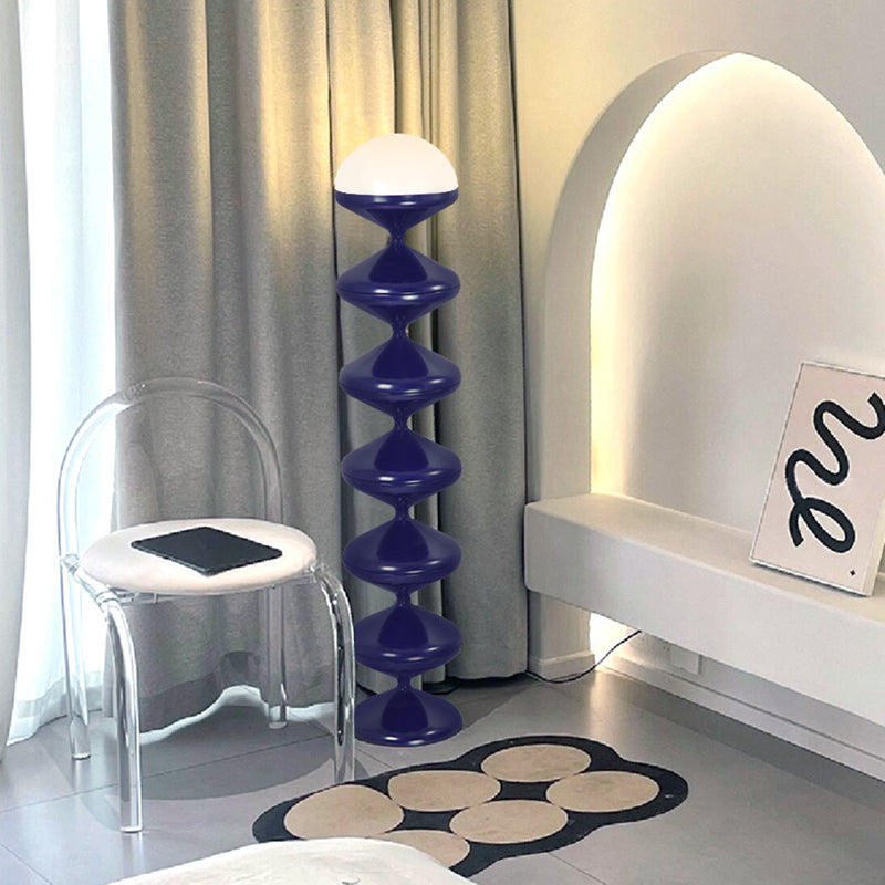 Scandinavian Round Floor Lamp for Bedroom