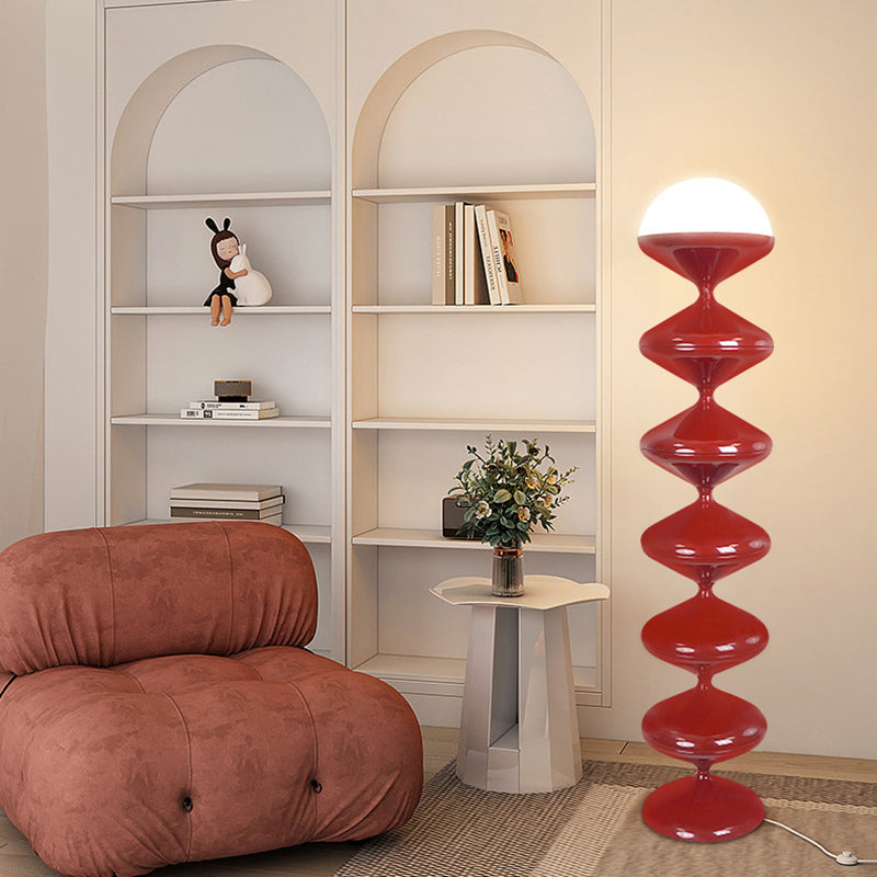Scandinavian Round Floor Lamp for Bedroom