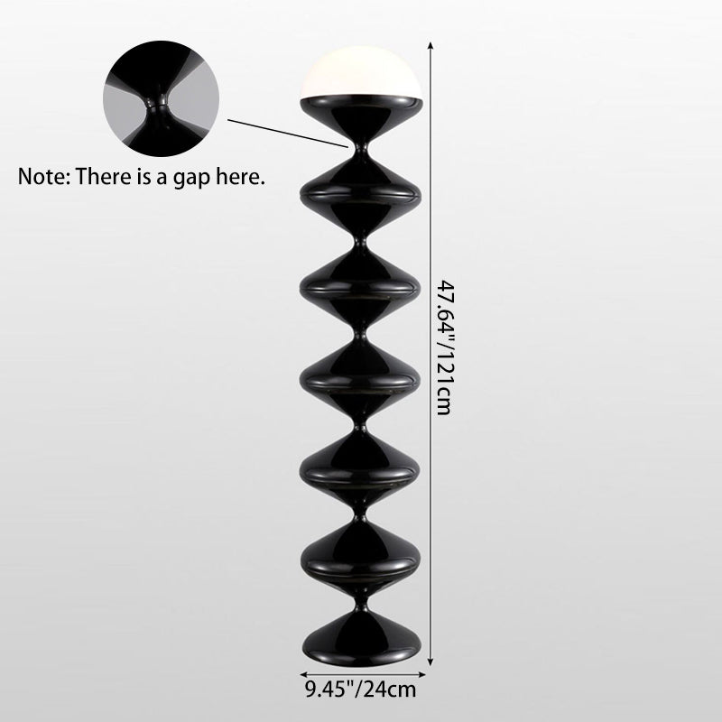 Scandinavian Round Floor Lamp for Bedroom