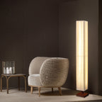 Japanese Walnut Floor Lamp