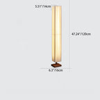 Japanese Walnut Floor Lamp