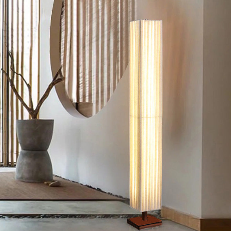 Japanese Walnut Floor Lamp