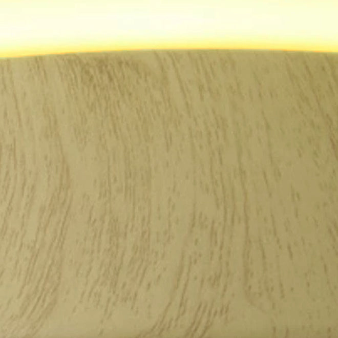 Round Wood Grain LED Flush Mount Ceiling Light