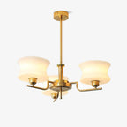 Belue Chandelier — Vintage Gold Glass Globe Ceiling Light for Dining Room