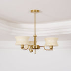Belue Chandelier — Vintage Gold Glass Globe Ceiling Light for Dining Room