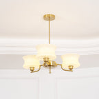 Belue Chandelier — Vintage Gold Glass Globe Ceiling Light for Dining Room