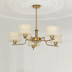 Belue Chandelier — Vintage Gold Glass Globe Ceiling Light for Dining Room