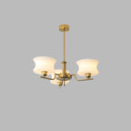 Belue Chandelier — Vintage Gold Glass Globe Ceiling Light for Dining Room