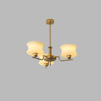 Belue Chandelier — Vintage Gold Glass Globe Ceiling Light for Dining Room