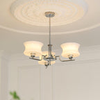 Belue Chandelier — Vintage Gold Glass Globe Ceiling Light for Dining Room