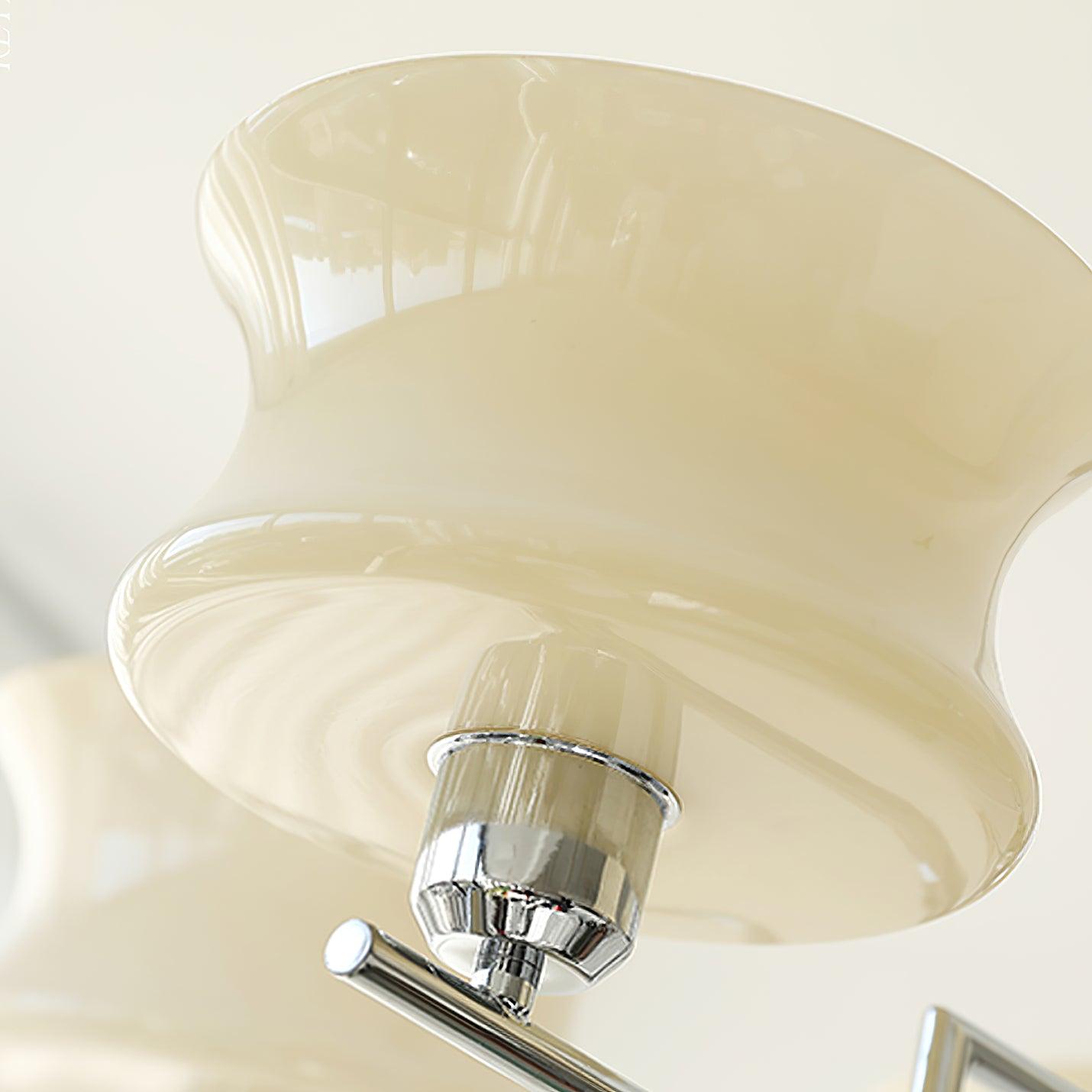 Belue Chandelier — Vintage Gold Glass Globe Ceiling Light for Dining Room