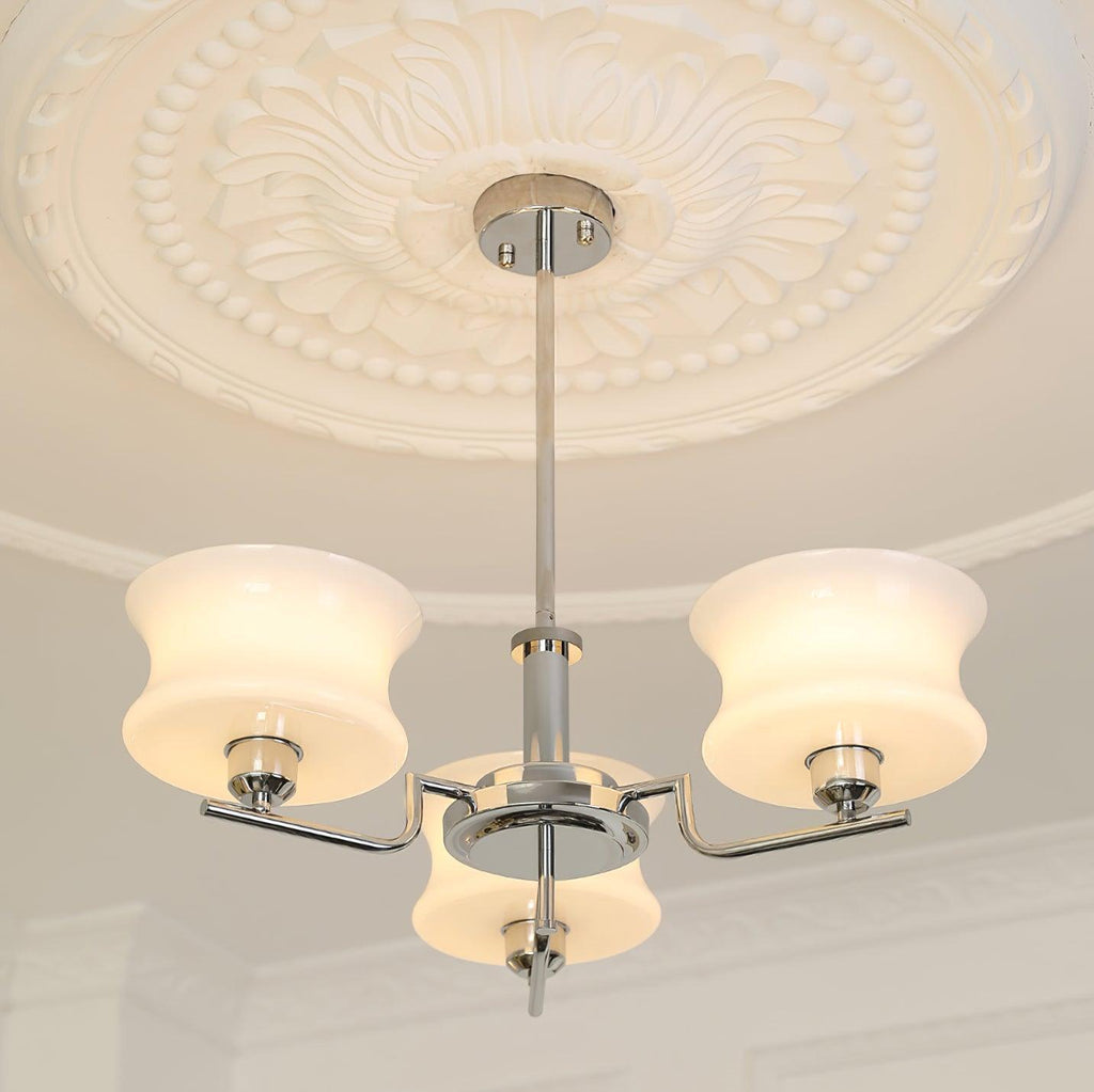 Belue Chandelier — Vintage Gold Glass Globe Ceiling Light for Dining Room