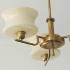 Belue Chandelier — Vintage Gold Glass Globe Ceiling Light for Dining Room