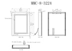 Oberon LED Bathroom Cabinet Vanity Mirror for bathroom vanity | Halvern