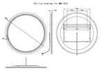 Corona Round LED Bathroom Vanity Mirror for bathroom vanity | Halvern