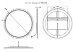 Corona Round LED Bathroom Vanity Mirror for bathroom vanity | Halvern