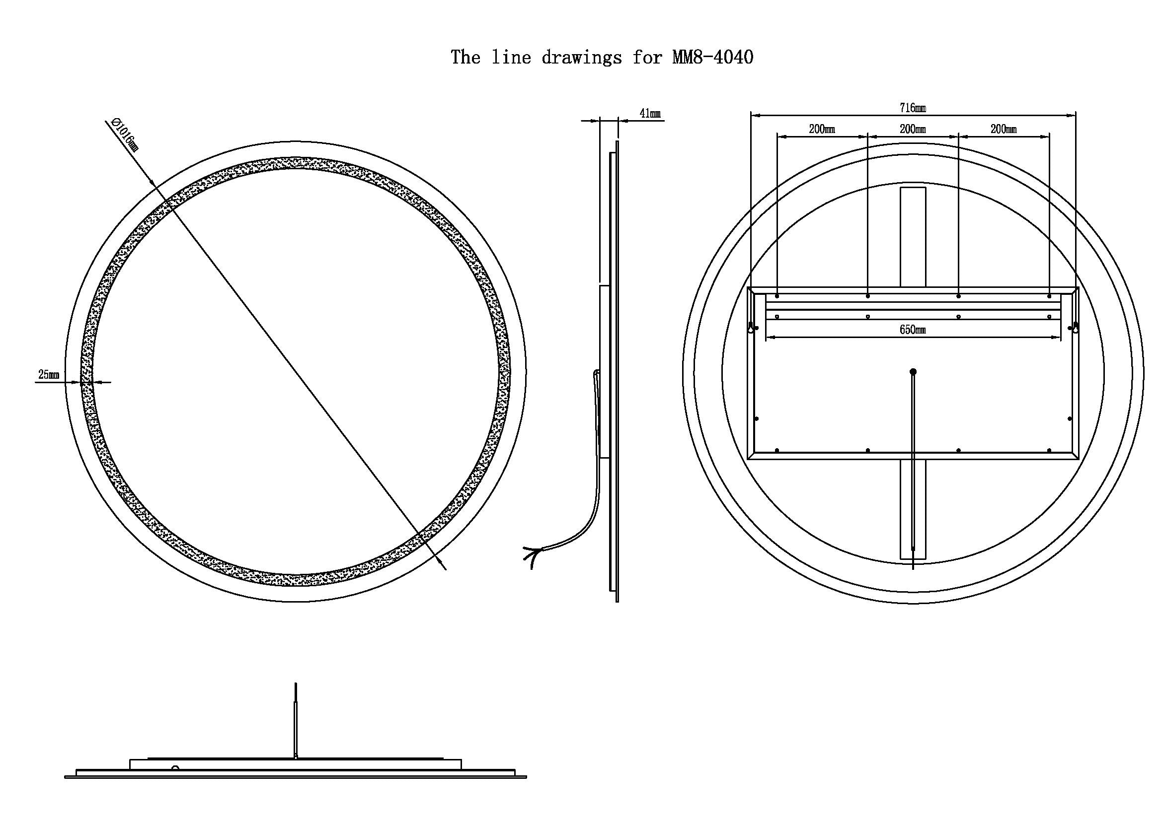 Corona Round LED Bathroom Vanity Mirror for bathroom vanity | Halvern