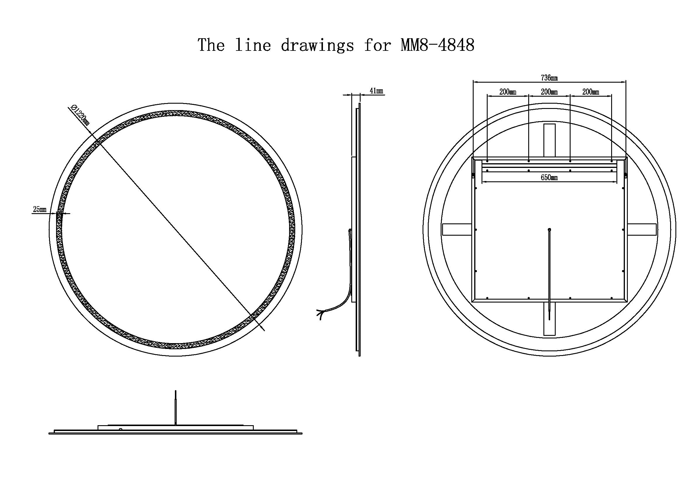 Corona Round LED Bathroom Vanity Mirror for bathroom vanity | Halvern