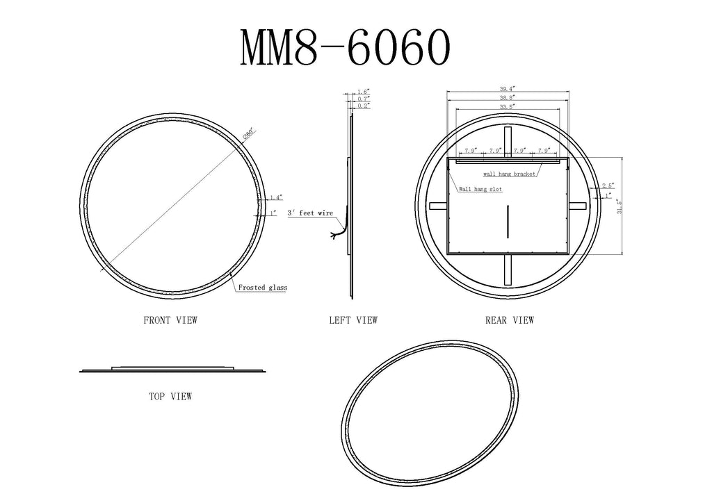 Corona Round LED Bathroom Vanity Mirror for bathroom vanity | Halvern