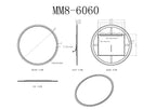Corona Round LED Bathroom Vanity Mirror for bathroom vanity | Halvern