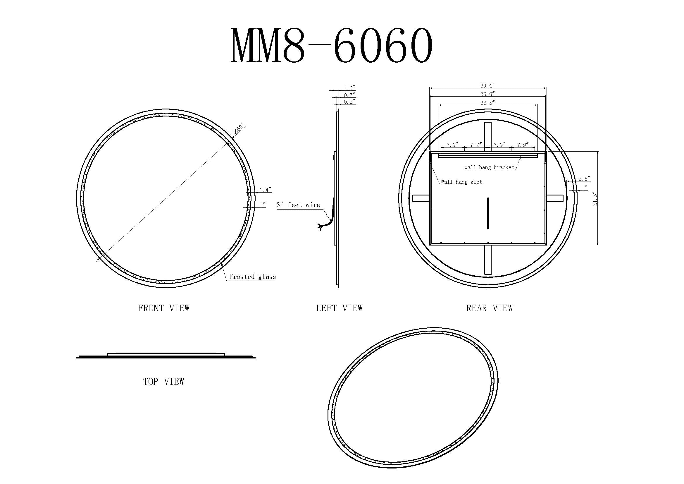 Corona Round LED Bathroom Vanity Mirror for bathroom vanity | Halvern