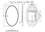 Aurora Oval LED Bathroom Vanity Mirror for bathroom vanity | Halvern