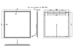 Linea Rectangle LED Bathroom Vanity Mirror for bathroom vanity | Halvern