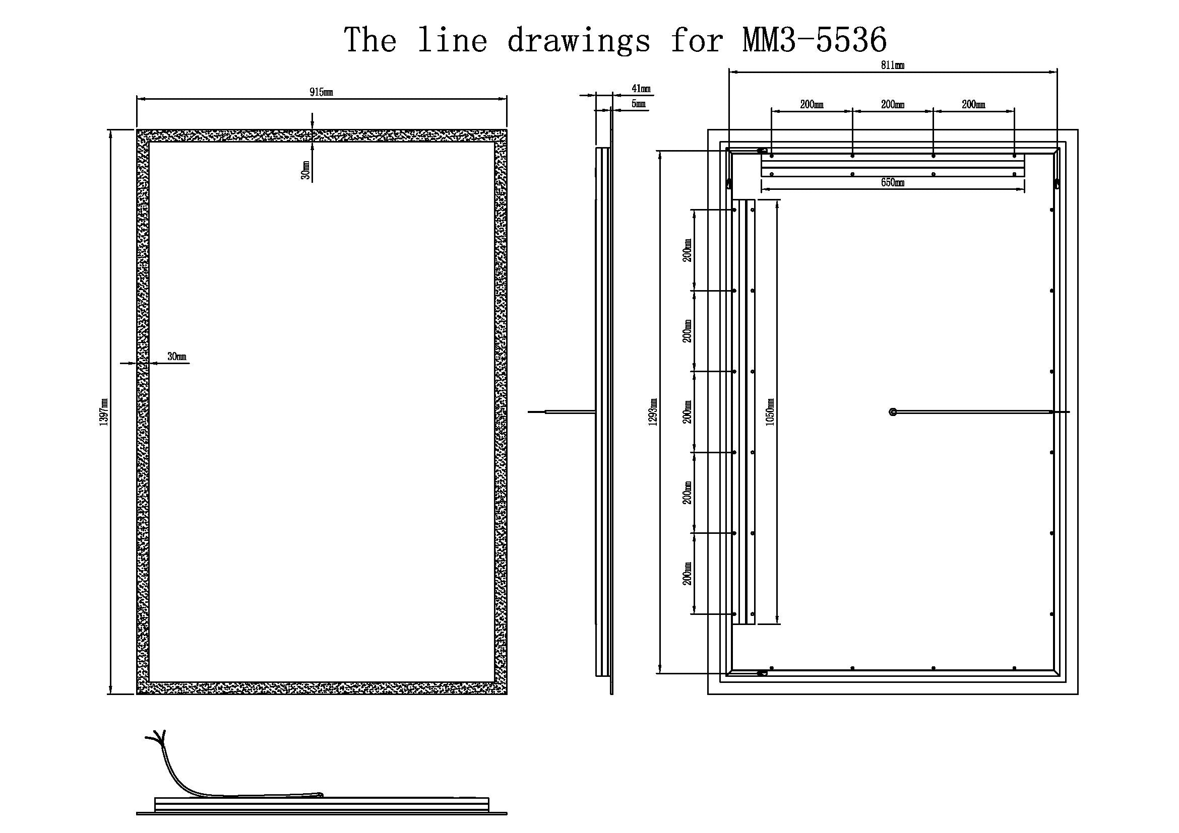 Linea Rectangle LED Bathroom Vanity Mirror for bathroom vanity | Halvern
