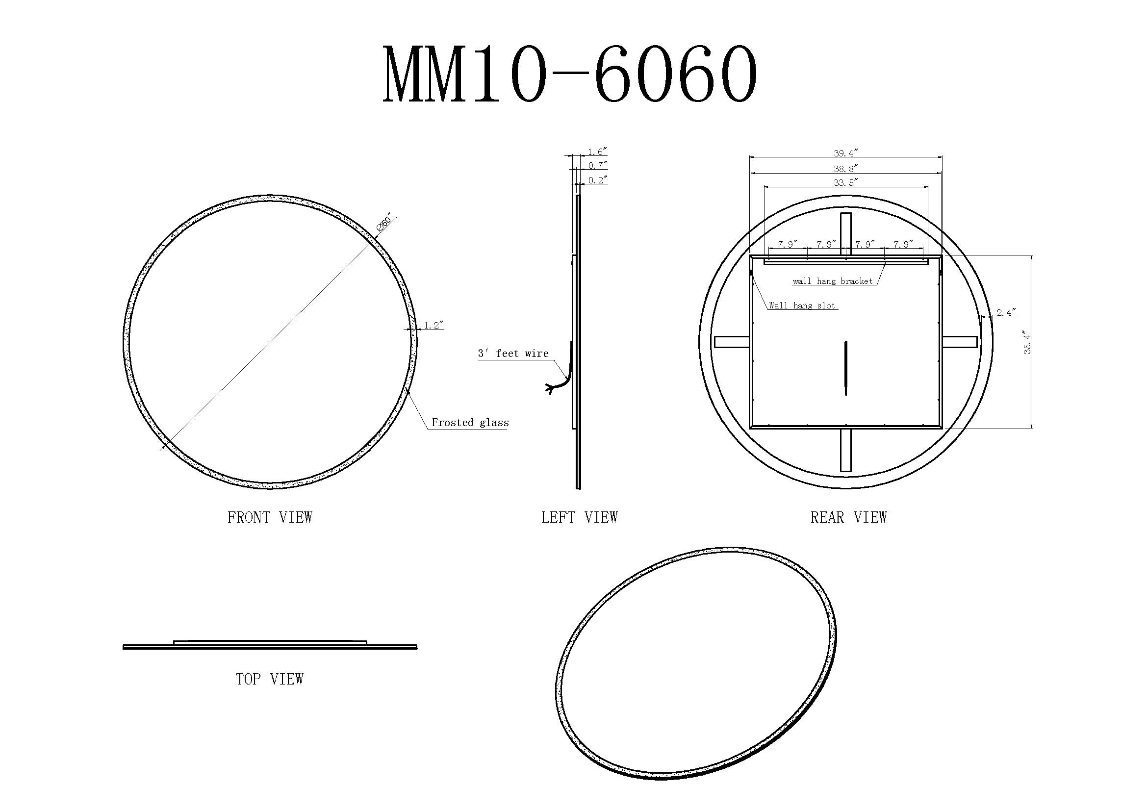 Luna Round LED Bathroom Vanity Mirror for bathroom vanity | Halvern