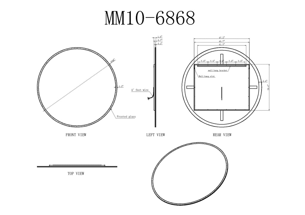 Luna Round LED Bathroom Vanity Mirror for bathroom vanity | Halvern