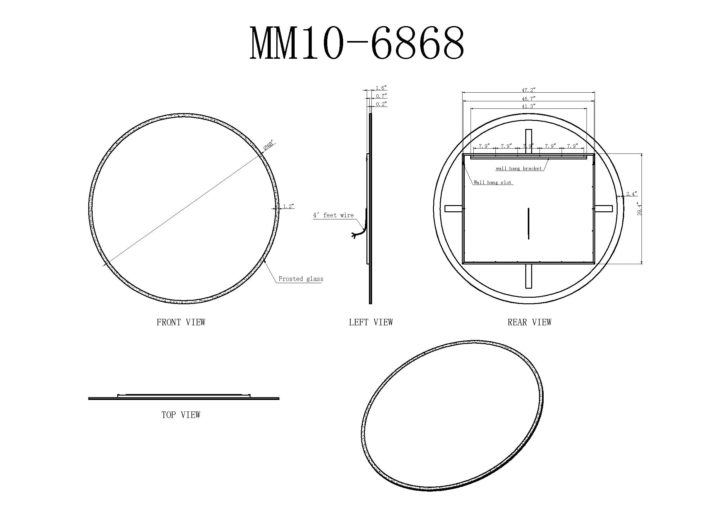 Luna Round LED Bathroom Vanity Mirror for bathroom vanity | Halvern