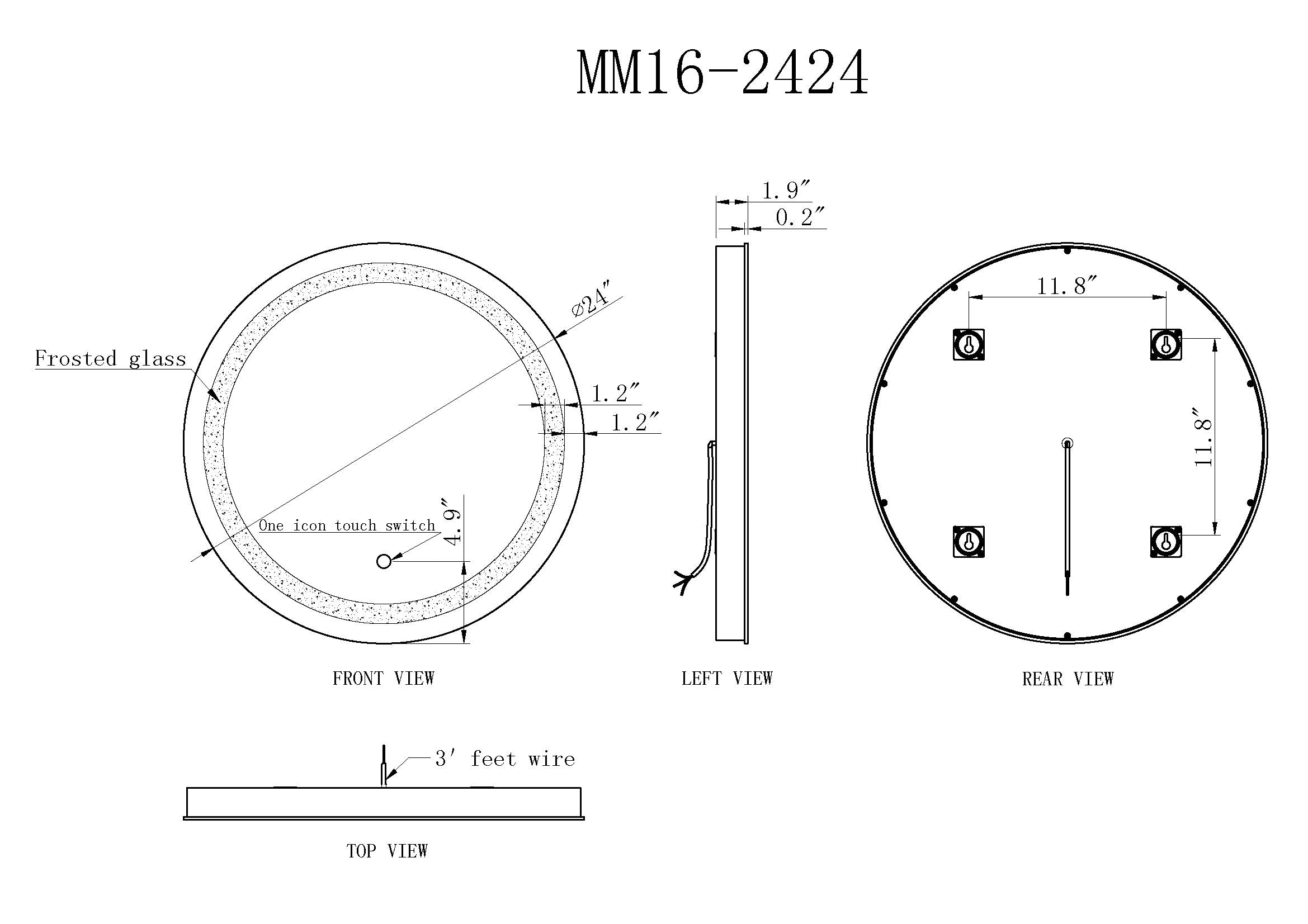 Solstice Round LED Bathroom Vanity Mirror for bathroom vanity | Halvern