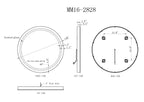 Solstice Round LED Bathroom Vanity Mirror for bathroom vanity | Halvern