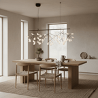 Black Firefly LED Chandelier — Branch Starburst Ceiling Light for Dining Room