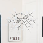 Black Firefly LED Chandelier — Branch Starburst Ceiling Light for Dining Room