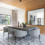 Black Firefly LED Chandelier — Branch Starburst Ceiling Light for Dining Room